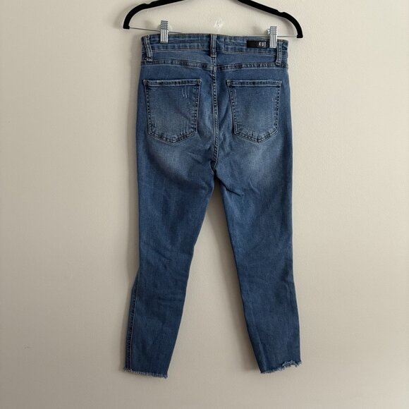 Kut From The Kloth Women 2 Connie Ab Fab High Waist Frayed Crop Skinny Jeans - Picture 8 of 12